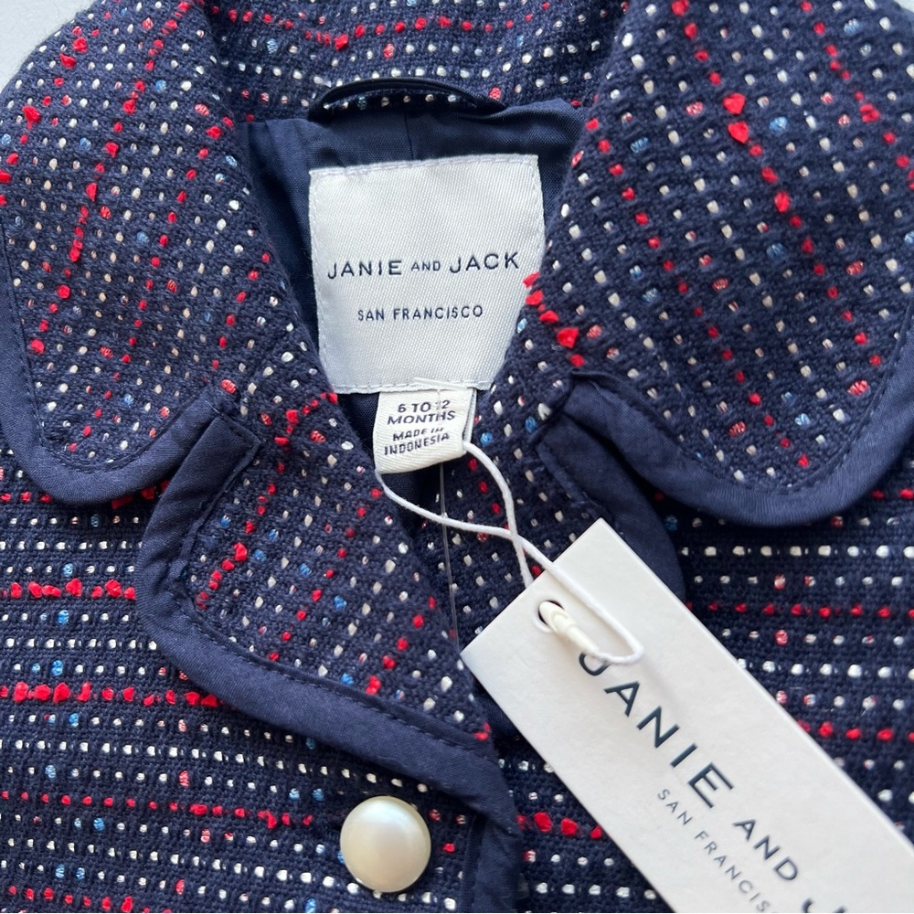NWT JANIE AND JACK baby blazer jacket size 6-12 months - Picture 5 of 11